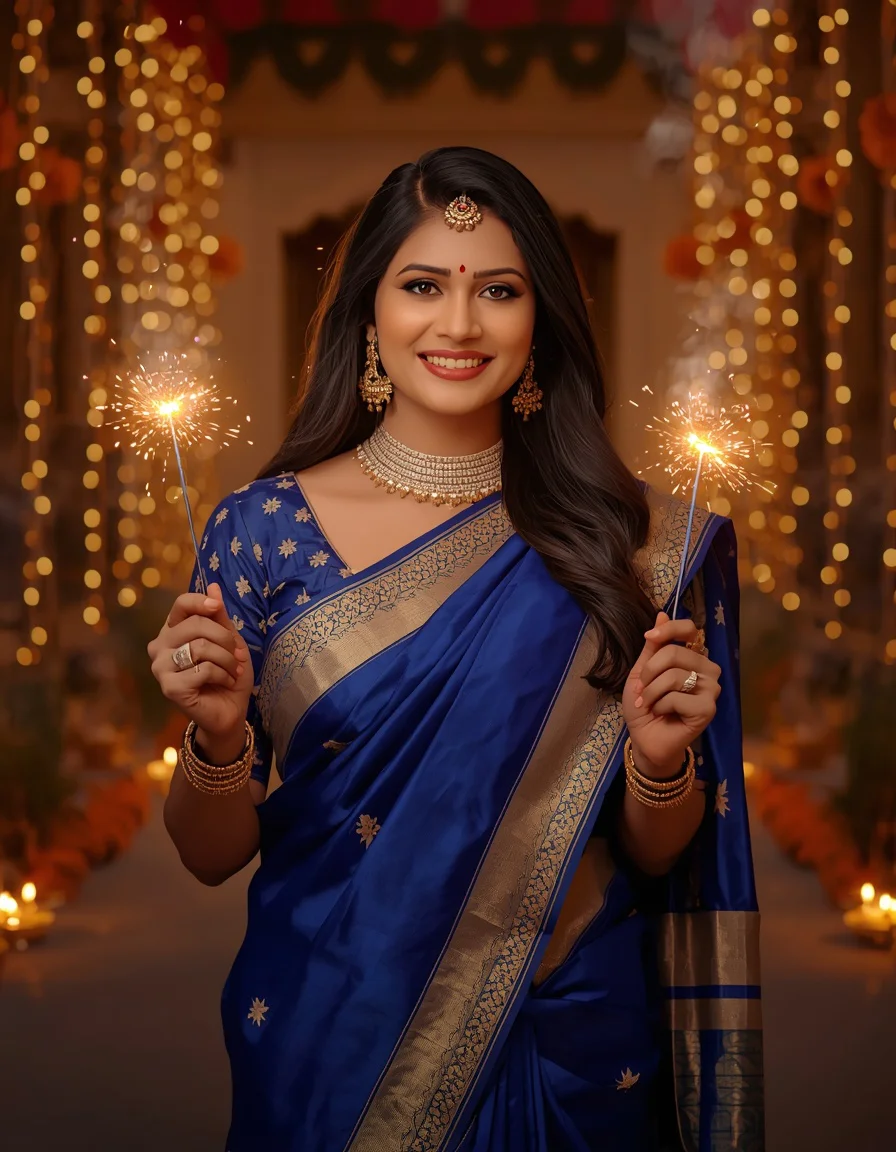 Sapphire Saree Sparkler Celebration